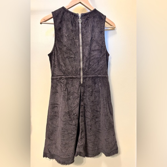 Bella Dahl Sleeveless Gray Cordory Dress Fringed Size Small - Picture 4 of 9